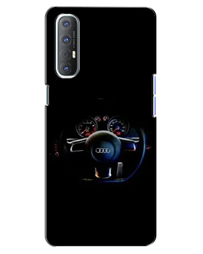 Чехол для OPPO Reno 3 Pro с картинкой «Салон Audi — руль»
