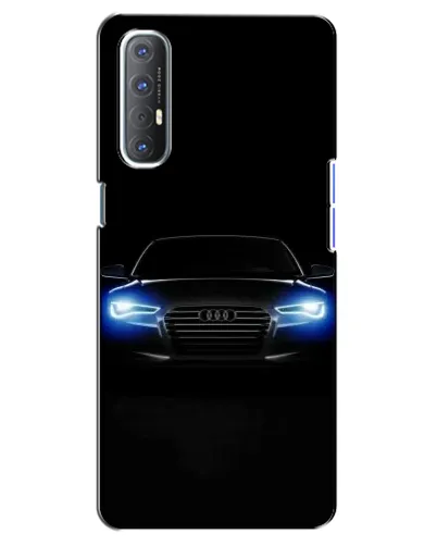 Чехол для OPPO Reno 3 Pro с картинкой «Audi в неоне»