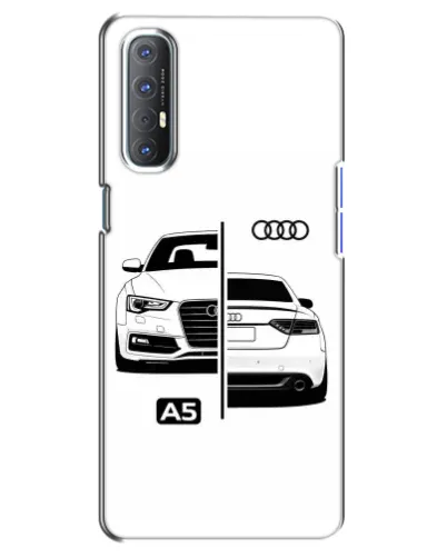 Чехол для OPPO Reno 3 Pro с картинкой «Audi — контрастный дизайн»