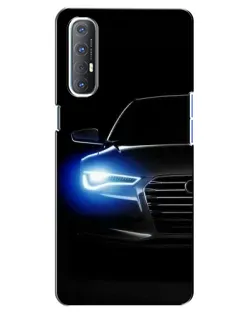 Чехол для OPPO Reno 3 Pro с картинкой «Неоновый взгляд Audi»