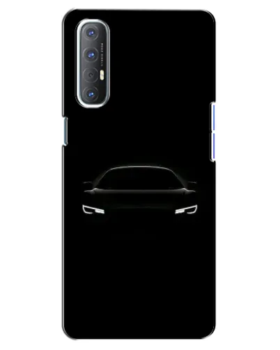 Чехол для OPPO Reno 3 Pro с картинкой «Взгляд Audi в темноте»