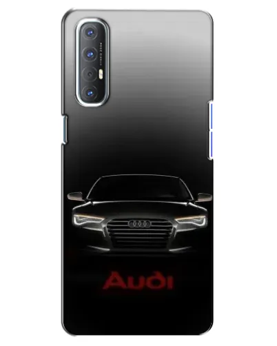 Чехол для OPPO Reno 3 Pro с картинкой «Audi — градиентный контур»
