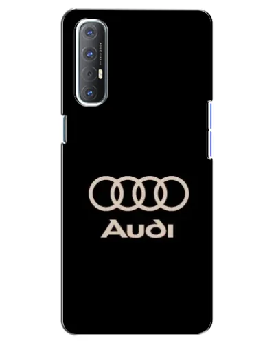 Чехол для OPPO Reno 3 Pro с картинкой «Audi — золотой логотип»