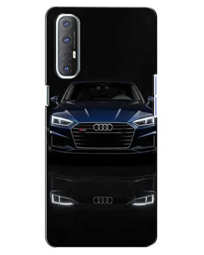 Чехол для OPPO Reno 3 Pro с картинкой «Audi — ночное отражение»