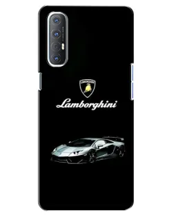 Чехол для OPPO Reno 3 Pro с картинкой «Логотип Lamborghini классика» Чехол для OPPO Reno 3 Pro с картинкой «Логотип Lamborghini классика»