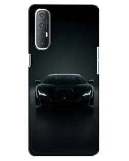 Чехол для OPPO Reno 3 Pro с картинкой «Черный Lamborghini Aventador» Чехол для OPPO Reno 3 Pro с картинкой «Черный Lamborghini Aventador»