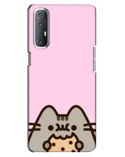 Чехол для OPPO Reno 3 Pro с картинкой «Pusheen и печенье» Чехол для OPPO Reno 3 Pro с картинкой «Pusheen и печенье»
