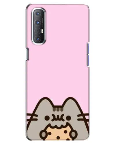 Чехол для OPPO Reno 3 Pro с картинкой «Pusheen и печенье» Чехол для OPPO Reno 3 Pro с картинкой «Pusheen и печенье»