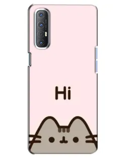 Чехол для OPPO Reno 3 Pro с картинкой «Пушин говорит Hi» Чехол для OPPO Reno 3 Pro с картинкой «Пушин говорит Hi»