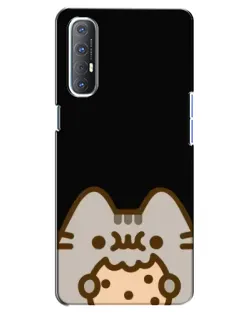 Чохол для OPPO Reno 3 Pro з картинкою «Пушин на чорному»