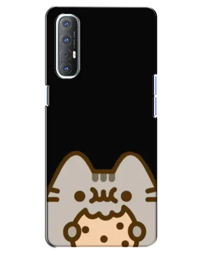 Чехол для OPPO Reno 3 Pro с картинкой «Пушин на черном» Чехол для OPPO Reno 3 Pro с картинкой «Пушин на черном»
