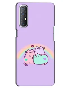 Чохол для OPPO Reno 3 Pro з картинкою «Веселкові Пушини»