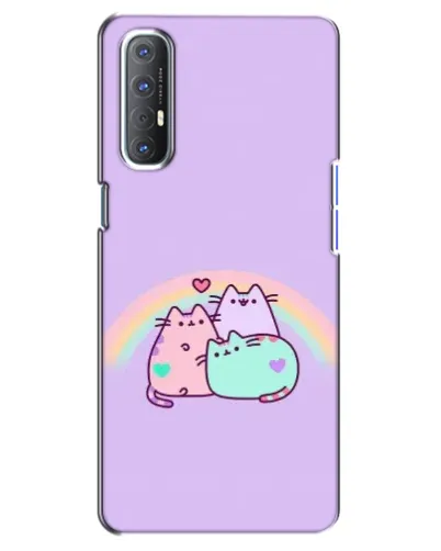 Чехол для OPPO Reno 3 Pro с картинкой «Радужные Пушины» Чехол для OPPO Reno 3 Pro с картинкой «Радужные Пушины»