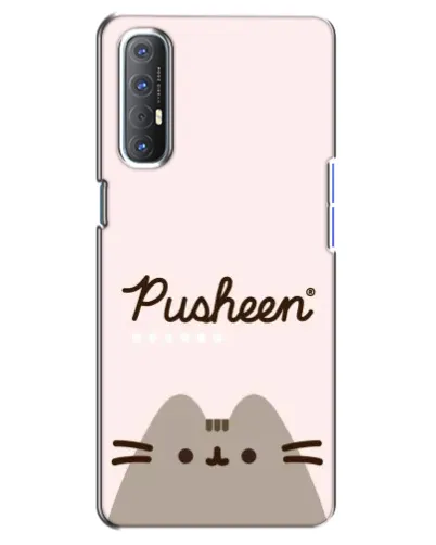 Чехол для OPPO Reno 3 Pro с картинкой «Pusheen логотип» Чехол для OPPO Reno 3 Pro с картинкой «Pusheen логотип»