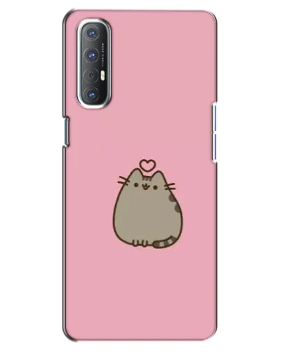 Чехол для OPPO Reno 3 Pro с картинкой «Pusheen сердце» Чехол для OPPO Reno 3 Pro с картинкой «Pusheen сердце»