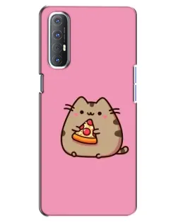 Чохол для OPPO Reno 3 Pro з картинкою «Пушин із піцою»