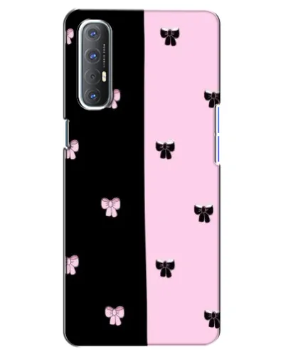 Чехол для OPPO Reno 3 Pro с картинкой «Контрастные банты»