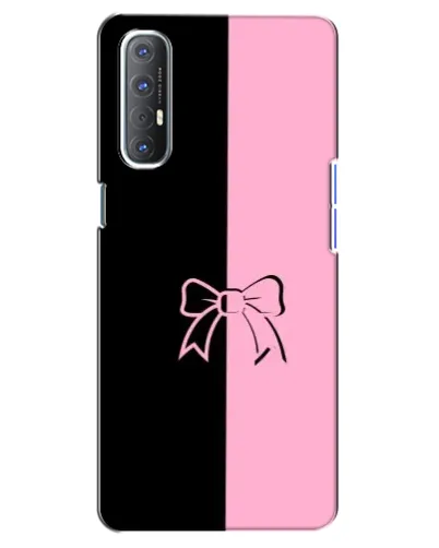Чехол для OPPO Reno 3 Pro с картинкой «Половинки банта»