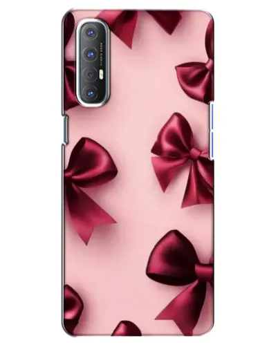 Чехол для OPPO Reno 3 Pro с картинкой «Бордовый атлас»