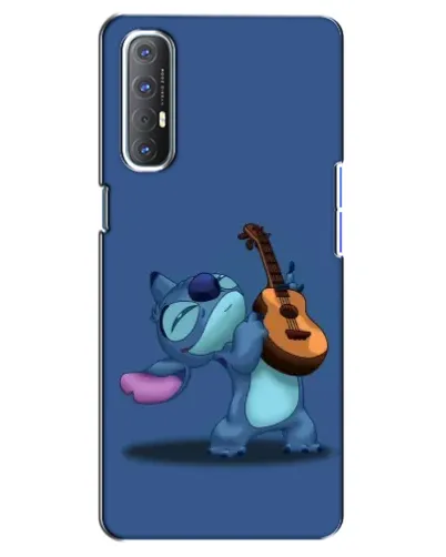 Чехол для OPPO Reno 3 Pro с картинкой «Стич с укулеле»