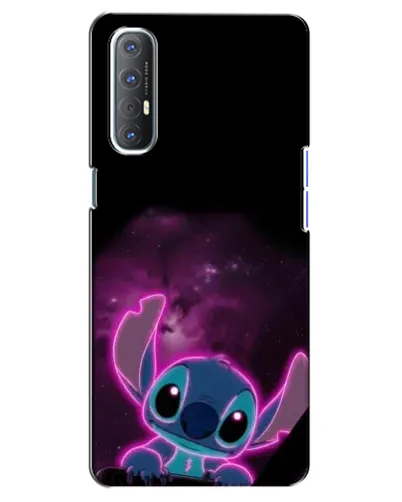 Чехол для OPPO Reno 3 Pro с картинкой «Неоновый Stitch»