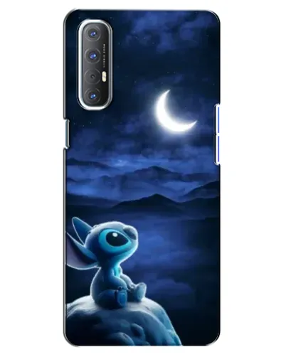 Чехол для OPPO Reno 3 Pro с картинкой «Лунная ночь Стича»