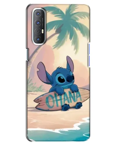 Чехол для OPPO Reno 3 Pro с картинкой «Стич на серфе»