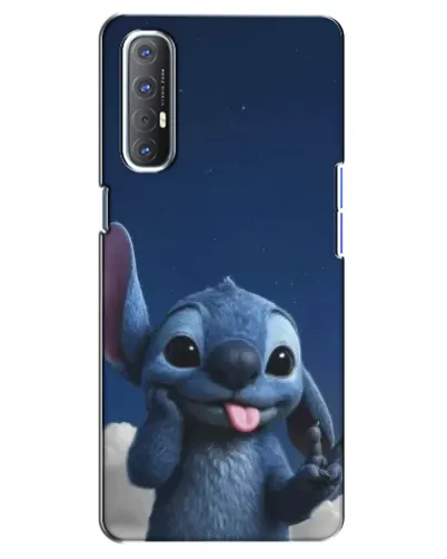 Чехол для OPPO Reno 3 Pro с картинкой «Стич в облаках»