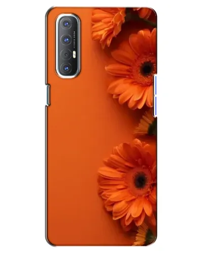 Чехол для OPPO Reno 3 Pro с картинкой «Оранжевые герберы»