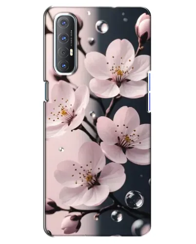 Чехол для OPPO Reno 3 Pro с картинкой «Нежная сакура и капли» Чехол для OPPO Reno 3 Pro с картинкой «Нежная сакура и капли»
