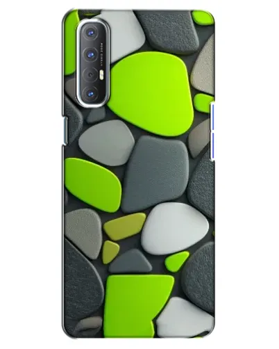 Чехол для OPPO Reno 3 Pro с картинкой «Яркая неоновая галька»