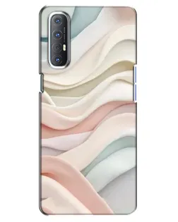 Чехол для OPPO Reno 3 Pro с картинкой «Пастельные нежные волны»