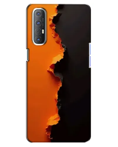 Чехол для OPPO Reno 3 Pro с картинкой «Оранжевый разлом»