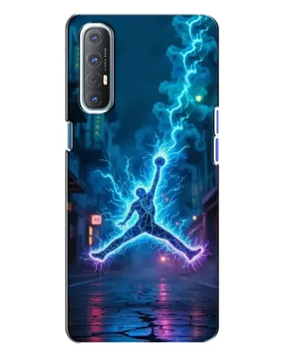 Чехол для OPPO Reno 3 с картинкой «Jordan Gold Jumpman»