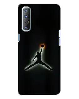 Чехол для OPPO Reno 3 с картинкой «Jordan Gradient Logo»