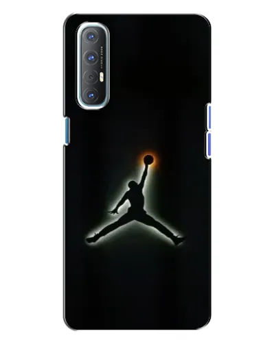 Чехол для OPPO Reno 3 с картинкой «Jordan Gradient Logo»