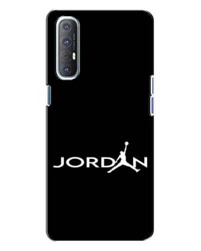 Чехол для OPPO Reno 3 с картинкой «Jordan White Logo»