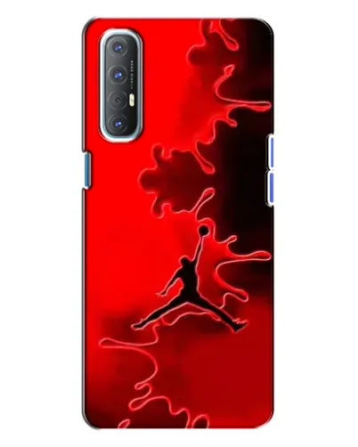 Чехол для OPPO Reno 3 с картинкой «Jordan Red Smoke»