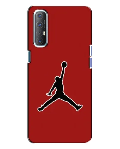 Чехол для OPPO Reno 3 с картинкой «Jordan Red Back»