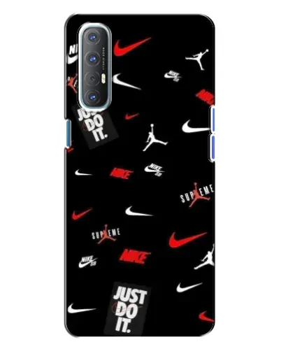 Чехол для OPPO Reno 3 с картинкой «Nike Mix Pattern»
