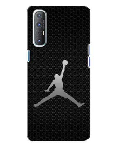 Чехол для OPPO Reno 3 с картинкой «Jordan Dark Carbon»