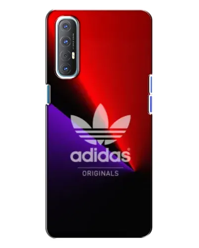 Чехол для OPPO Reno 3 с картинкой «Adidas Red Neon»
