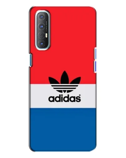 Чехол для OPPO Reno 3 с картинкой «Ретро блоки Adidas»
