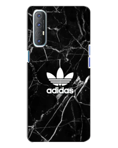 Чехол для OPPO Reno 3 с картинкой «Белый мрамор Adidas»