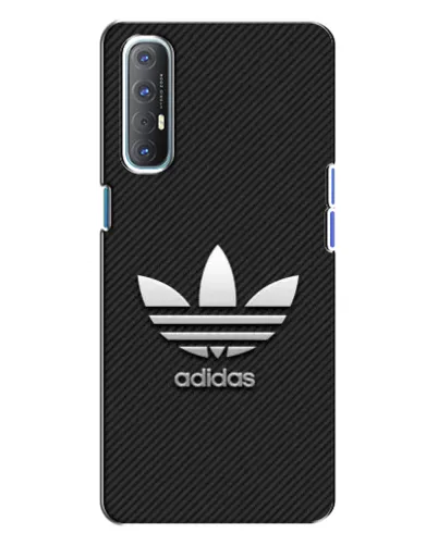 Чехол для OPPO Reno 3 с картинкой «Adidas Карбоновая текстура»