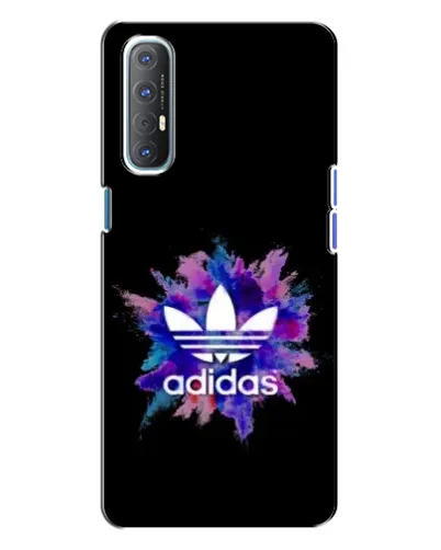 Чехол для OPPO Reno 3 с картинкой «Взрыв красок Adidas»