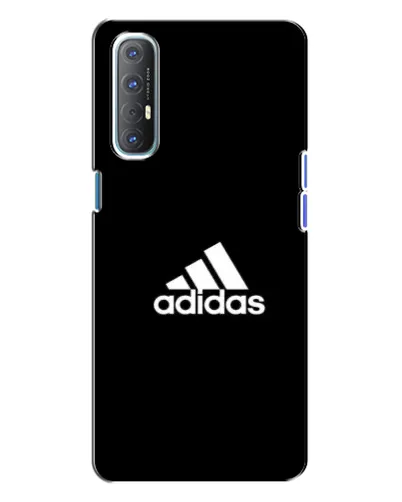Чехол для OPPO Reno 3 с картинкой «Черная классика Adidas»