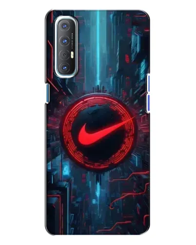 Чехол для OPPO Reno 3 с картинкой «Техногенный стиль Nike» Чехол для OPPO Reno 3 с картинкой «Техногенный стиль Nike»