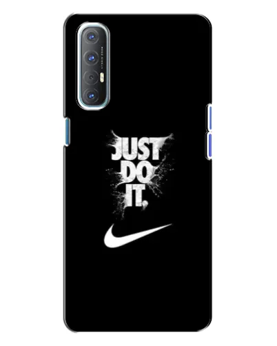 Чехол для OPPO Reno 3 с картинкой «Текстовый принт Nike» Чехол для OPPO Reno 3 с картинкой «Текстовый принт Nike»