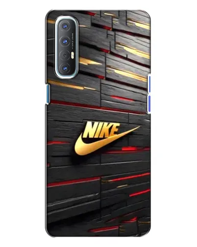 Чехол для OPPO Reno 3 с картинкой «Золотой Nike на металле» Чехол для OPPO Reno 3 с картинкой «Золотой Nike на металле»